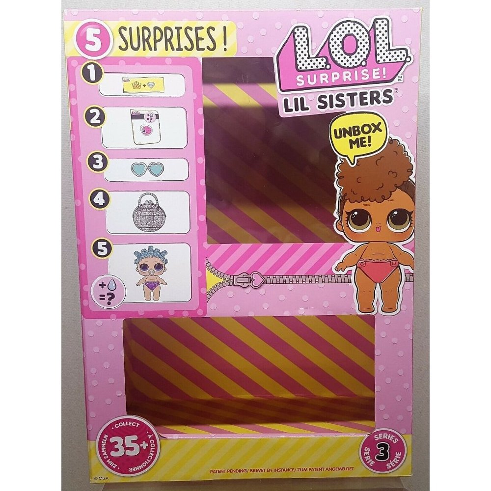 LOL Lil Sisters Series 3 Wave 1 2018 Release Genuine Empty Retail Case